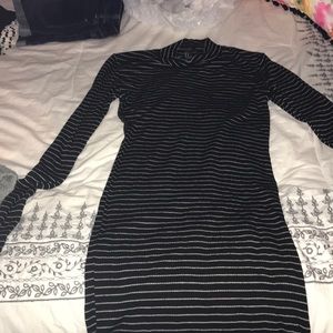 Black and Tan striped dress